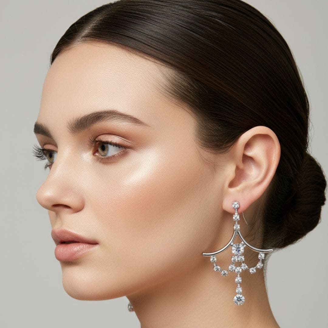 Silver Chandelier Earrings