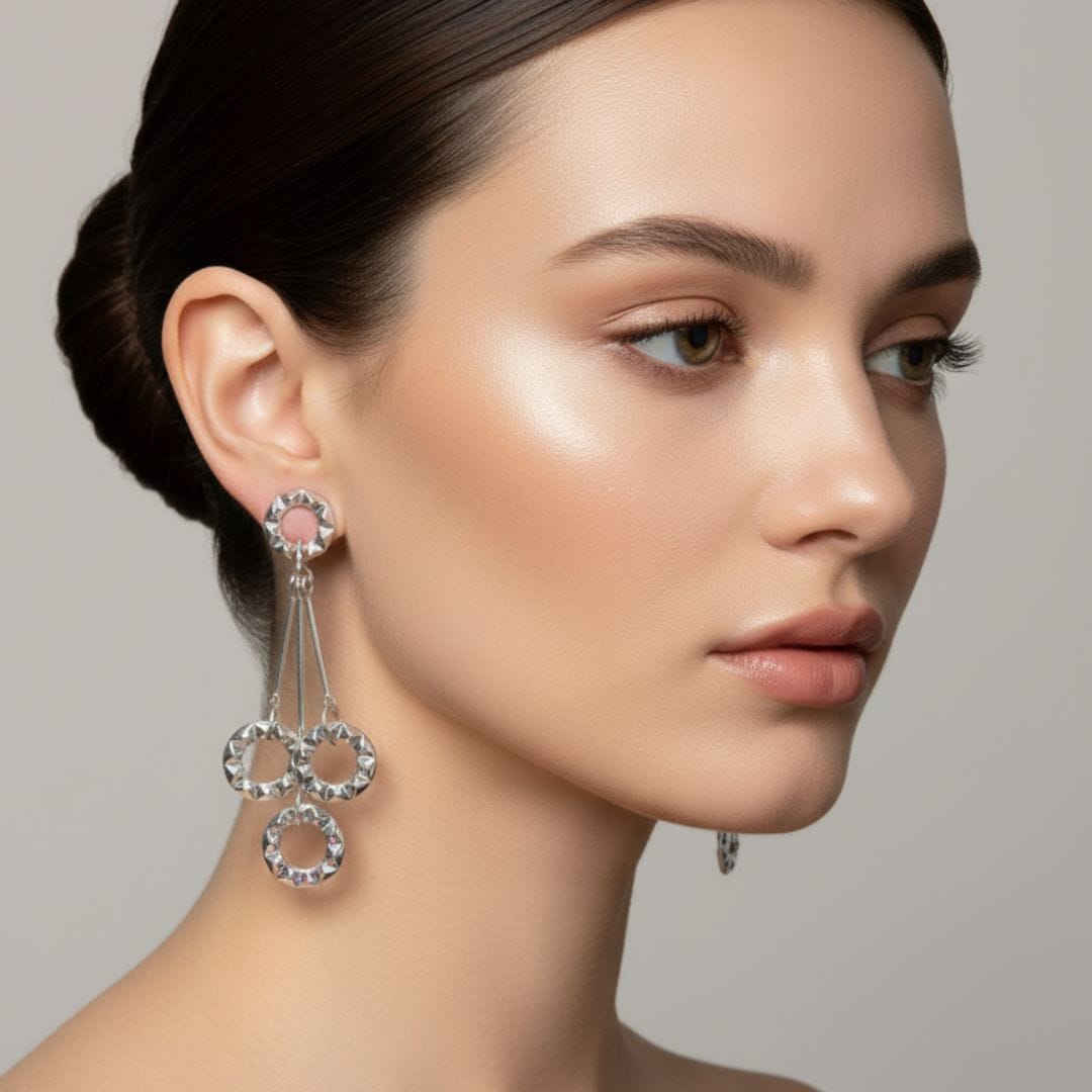 Multi-Ring Drop Earrings