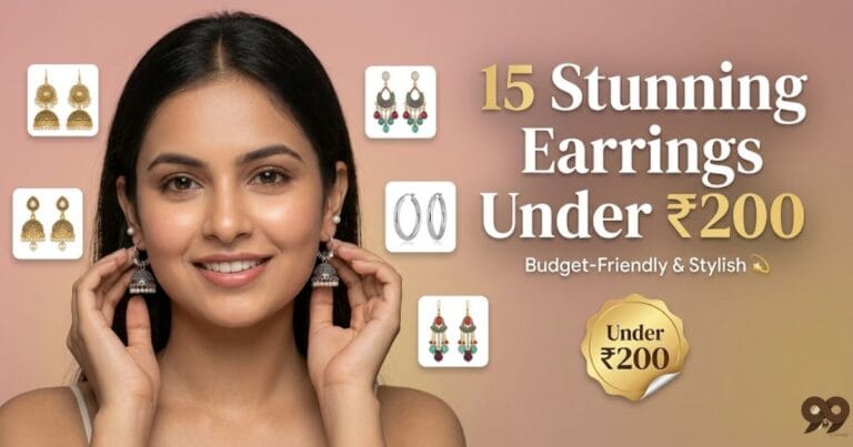 Read more about the article Earrings Under 200 Rupees: 15 Stunning Options for Indian Women