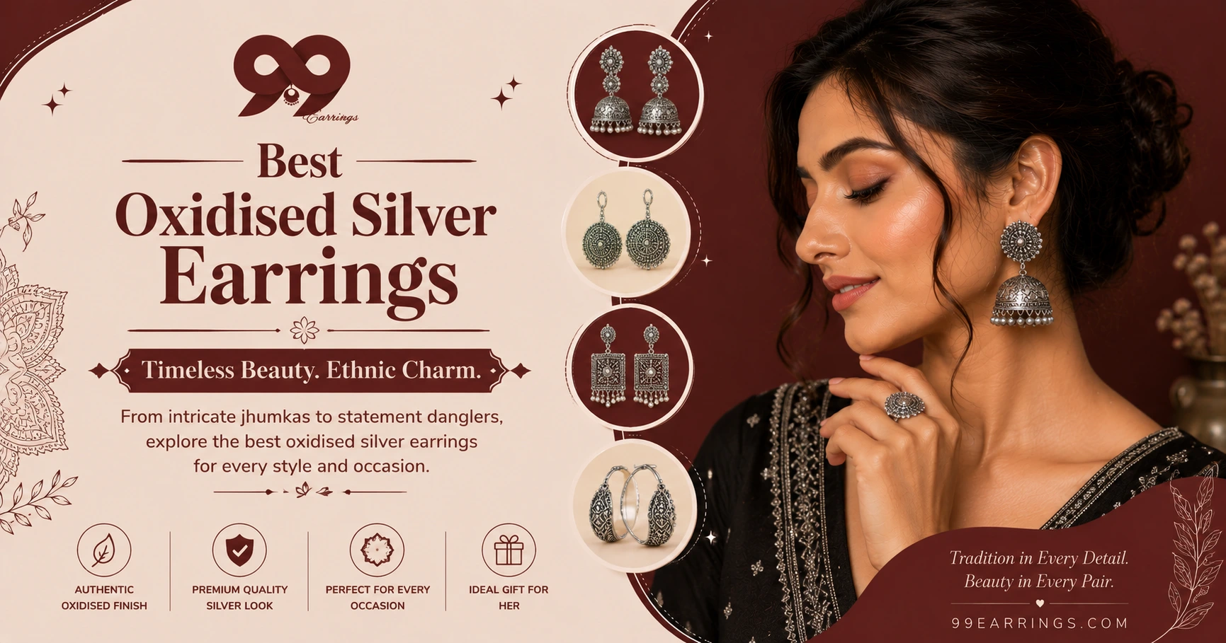 You are currently viewing 10 Best Oxidised Silver Earrings That Go With Everything