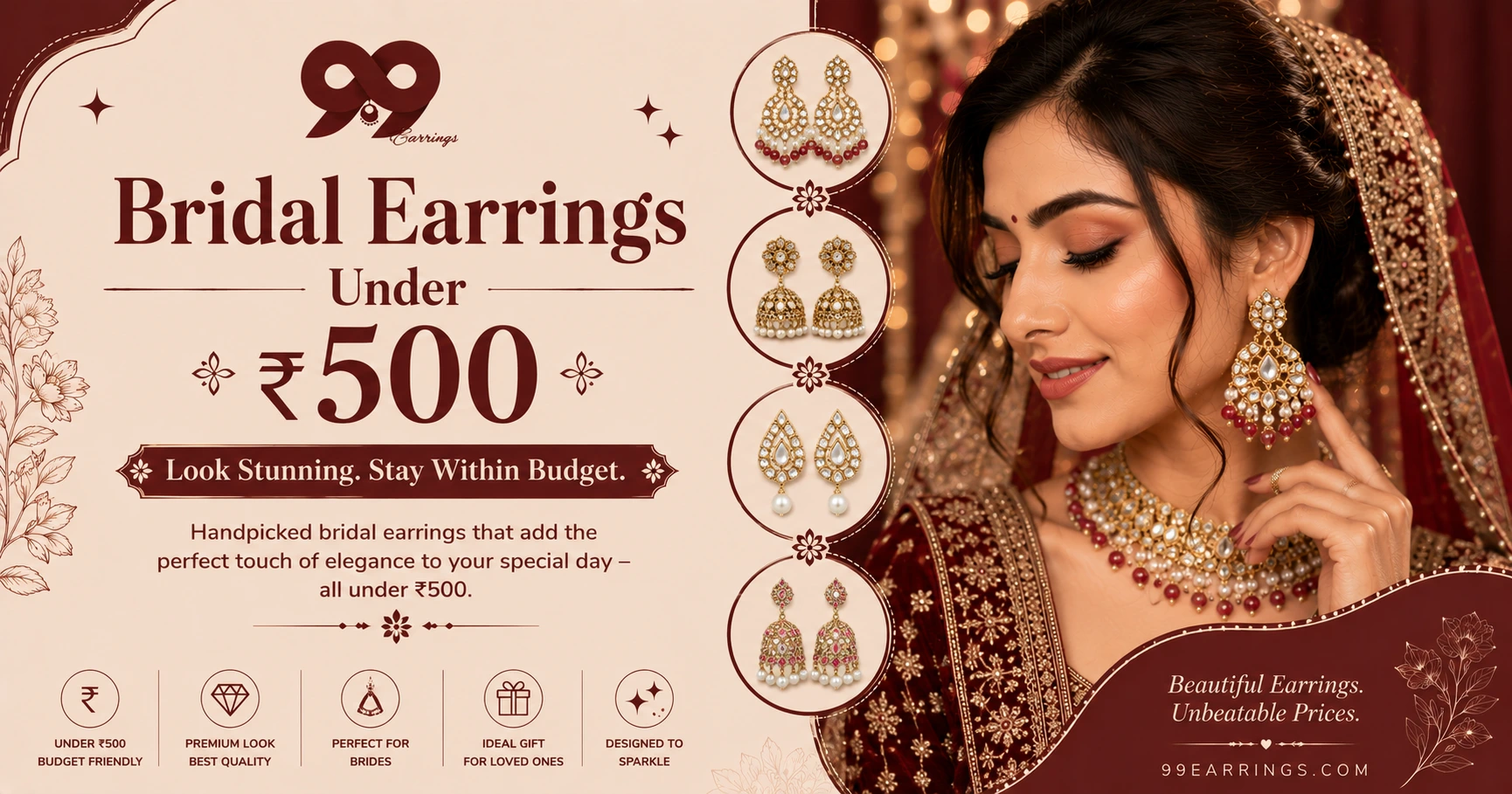 You are currently viewing Bridal Earrings Under ₹500: Beautiful Picks That Won’t Break Your Budget