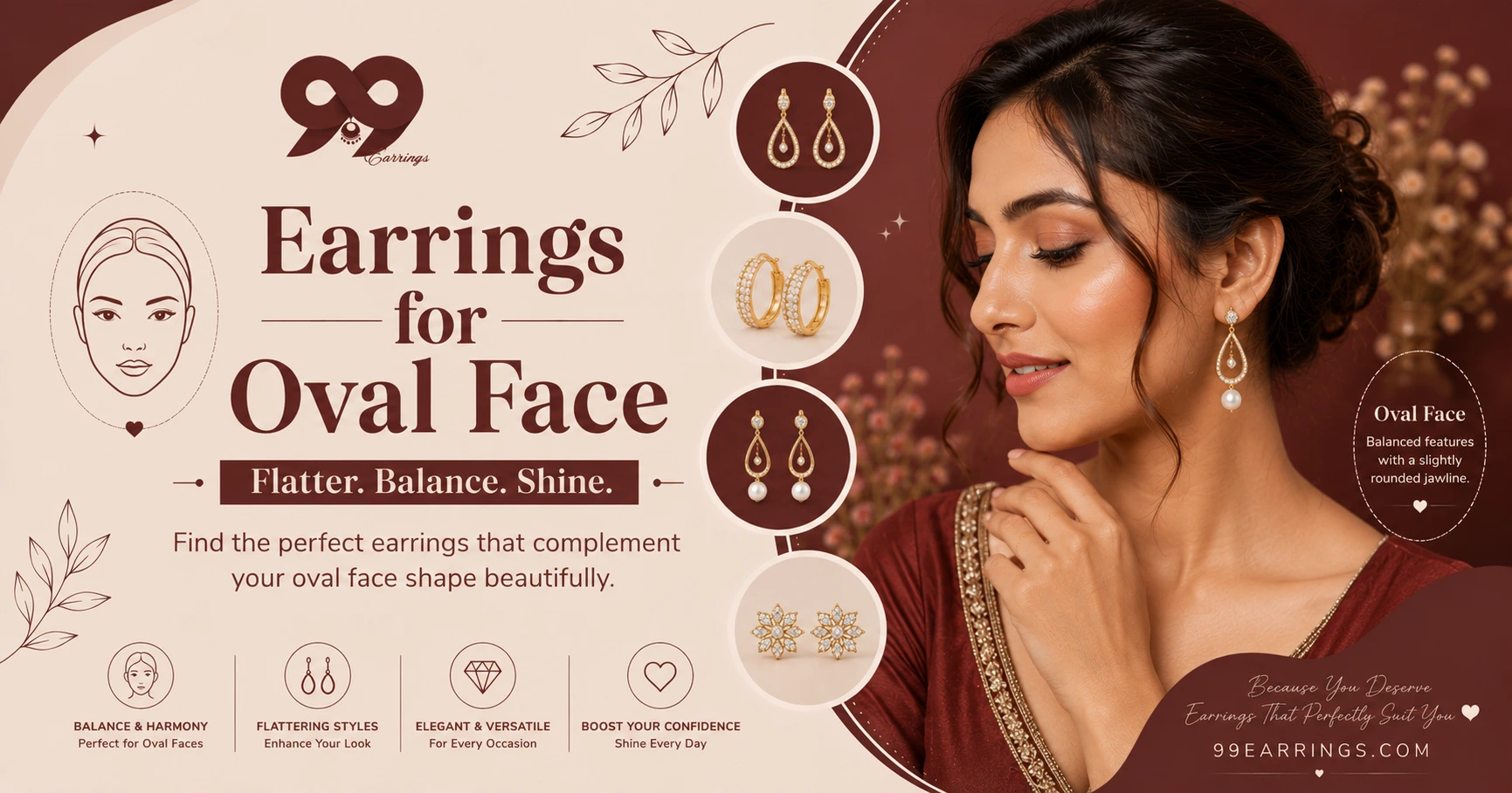 Earrings for Oval Face