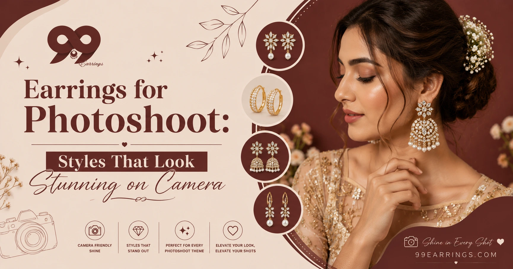 You are currently viewing Earrings for Photoshoot: Styles That Look Stunning on Camera