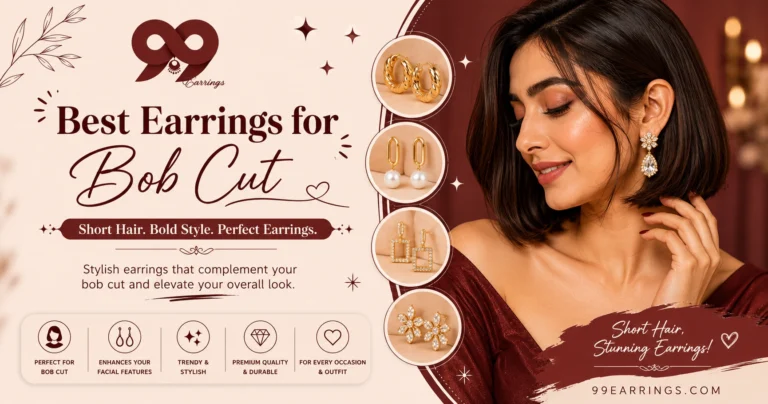 Read more about the article Which Earrings Suit Short Hair? 8 Perfect Earrings for Bob Cut & Short Hairstyles